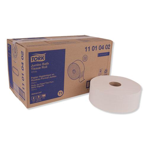 Advanced Jumbo Roll Bath Tissue, Septic Safe, 1-Ply, White, 3.48" x 2247 ft, 6 Rolls/Carton. Picture 1