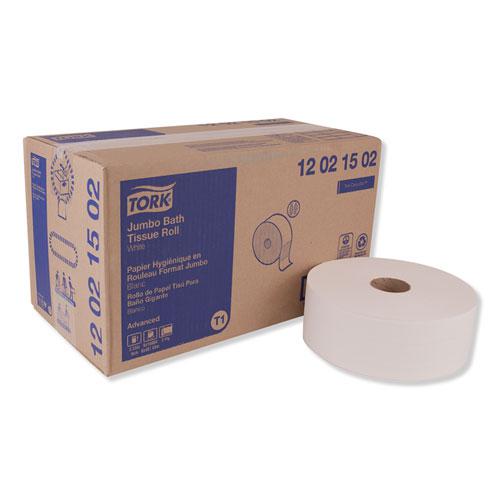 Advanced Jumbo Bath Tissue, Septic Safe, 2-Ply, White, 3.48" x 1,600 ft, 6 Rolls/Carton. Picture 1