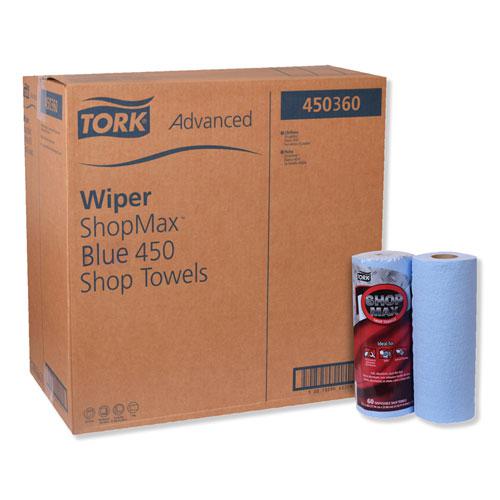 Advanced ShopMax Wiper 450, 11 x 9.4, Blue, 60/Roll, 30 Rolls/Carton. Picture 1