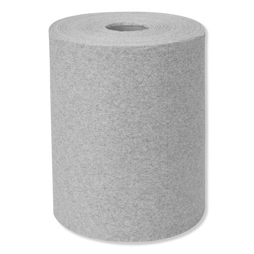 Industrial Cleaning Cloths, 1-Ply, 12.6 x 10, Gray, 500 Wipes/Roll. Picture 6