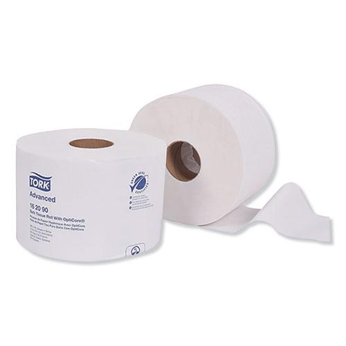 Advanced Bath Tissue Roll with OptiCore, Septic Safe, 2-Ply, White, 865 Sheets/Roll, 36/Carton. Picture 1