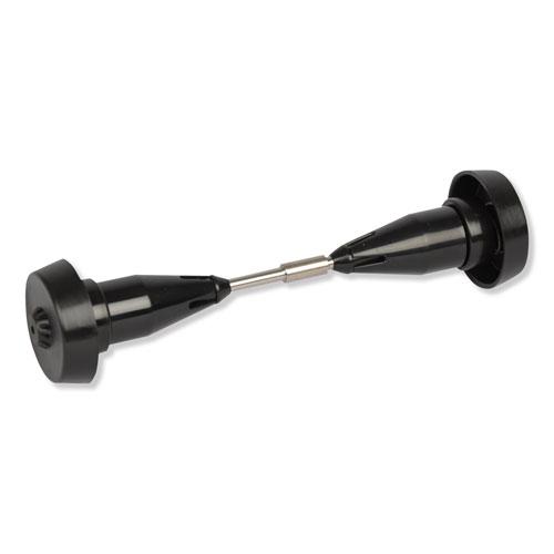 Coreless High Capacity Spindle Kit, Plastic, 3.66" Roll Size, Black, 2 per Kit. Picture 1
