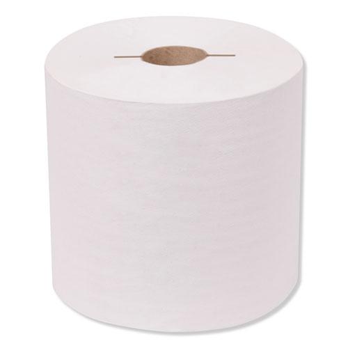 Universal Hand Towel Roll, Notched, 1-Ply, 7.5 x 10, White, 756/Roll, 6/Carton. Picture 1