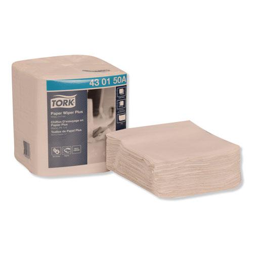 Paper Wiper Plus, 12.5 x 13, White, 1/4 Fold, 90/Pack, 12 Packs/Carton. Picture 5