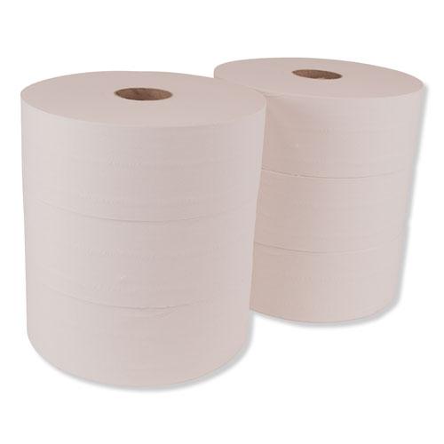 Advanced Jumbo Roll Bath Tissue, Septic Safe, 1-Ply, White, 3.48" x 2247 ft, 6 Rolls/Carton. Picture 7