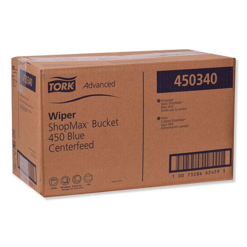Advanced ShopMax Wiper 450, 8.5 x 10, Blue, 200/Bucket, 2 Buckets/Carton. Picture 4