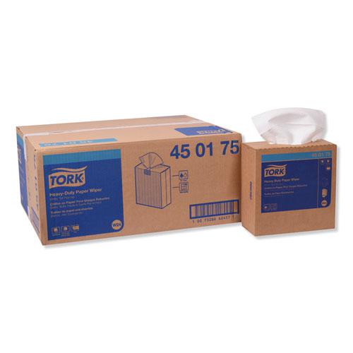 Heavy-Duty Paper Wiper, 9.25 x 16.25, White, 90 Wipes/Box, 10 Boxes/Carton. Picture 1