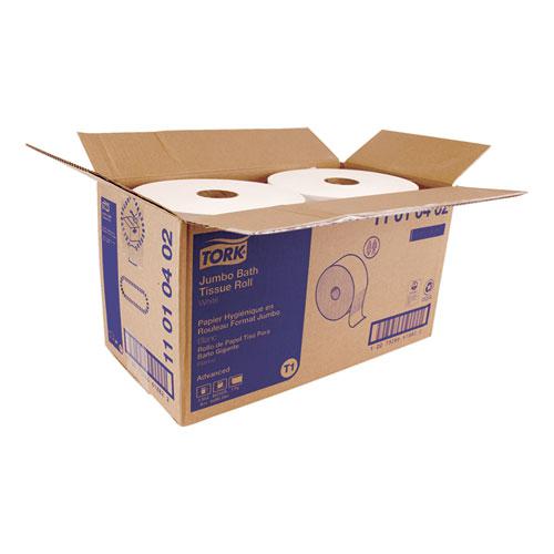 Advanced Jumbo Roll Bath Tissue, Septic Safe, 1-Ply, White, 3.48" x 2247 ft, 6 Rolls/Carton. Picture 2