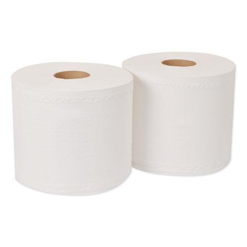 Paper Wiper, Centerfeed, 2-Ply, 9 x 13, White, 800/Roll, 2 Rolls/Carton. Picture 4