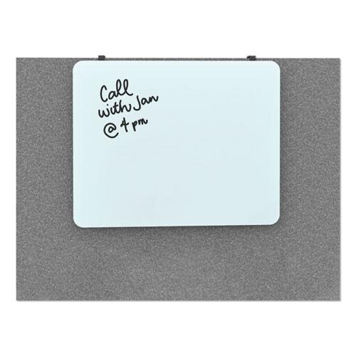 Cubicle Glass Dry Erase Board, 20 x 16, White. Picture 5
