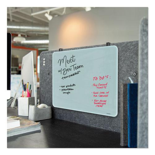 Cubicle Glass Dry Erase Board, 20 x 16, White. Picture 2