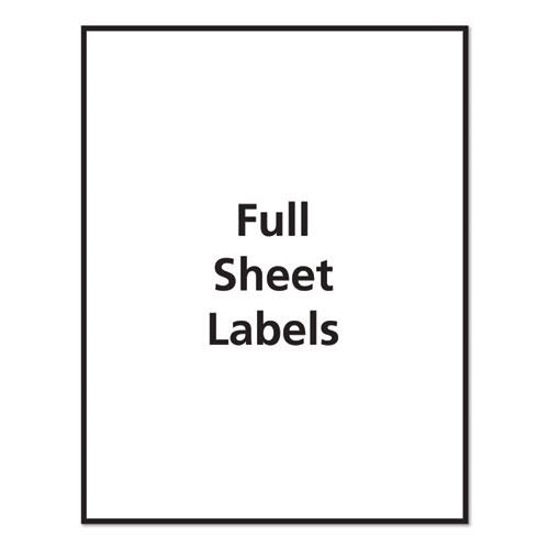 Printable Color Labels, 8.5 x 11, Assorted Colors, 10/Pack. Picture 5