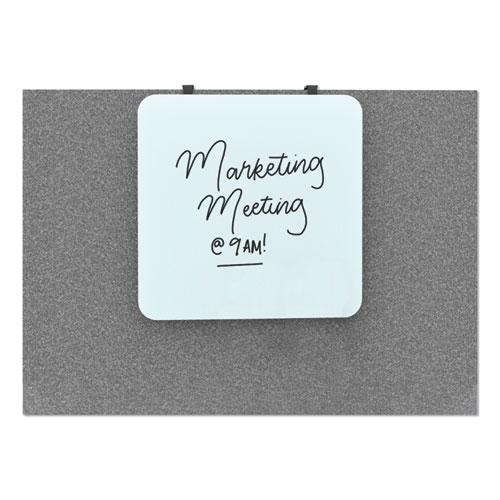 Cubicle Glass Dry Erase Board, 12 x 12, White. Picture 7
