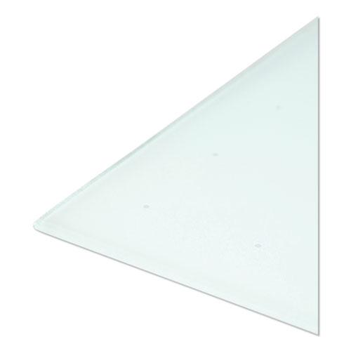 Floating Glass Ghost Grid Dry Erase Board, 47 x 35, White. Picture 2