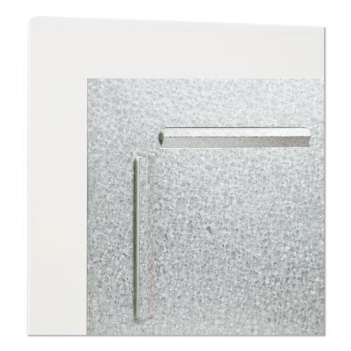 Floating Glass Dry Erase Board, 35 x 23, White. Picture 4