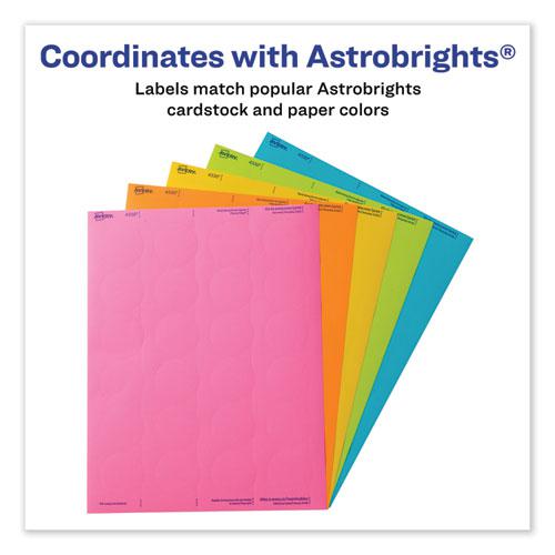 Printable Color Labels, 8.5 x 11, Assorted Colors, 10/Pack. Picture 3