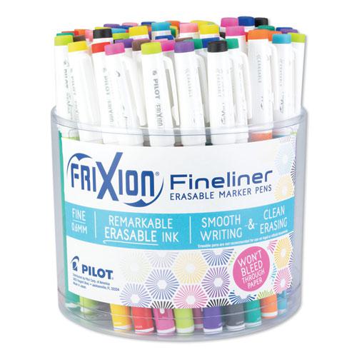 FriXion Fineliner Erasable Porous Point Pen, Stick, Fine 0.6 mm, Assorted Ink and Barrel Colors, 72/Pack. Picture 1