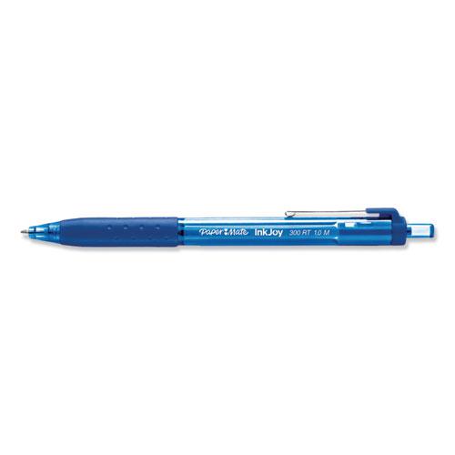 InkJoy 300 RT Ballpoint Pen, Retractable, Medium 1 mm, Blue Ink, Blue Barrel, 36/Pack. Picture 4