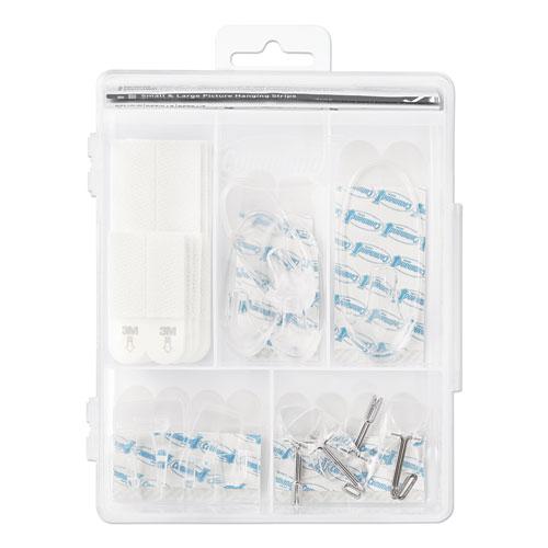 Clear Hooks and Strips, Plastic, Asst, 16 Picture Strips/15 Hooks/22 Strips/PK. Picture 4