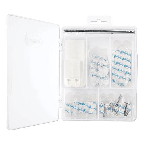 Clear Hooks and Strips, Plastic, Asst, 16 Picture Strips/15 Hooks/22 Strips/PK. Picture 3