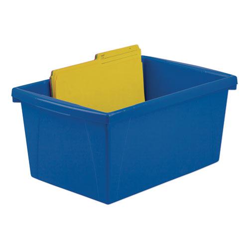 Storage Bins, 5.5 gal, 10.63 x 15.63 x 8, Randomly Assorted Colors. Picture 2