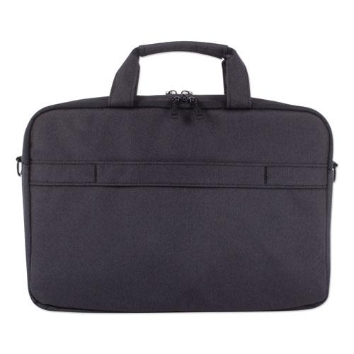 Cadence 2 Section Briefcase, Fits Devices Up to 15.6", Polyester, 4.5 x 4.5 x 16, Charcoal. Picture 4