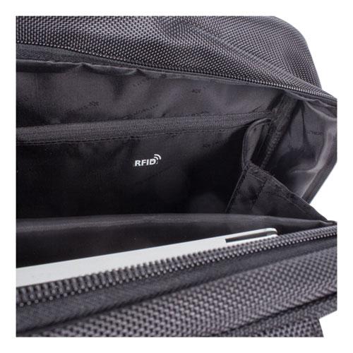 Purpose Executive Briefcase, Fits Devices Up to 15.6", Nylon, 3.5 x 3.5 x 12, Black. Picture 2