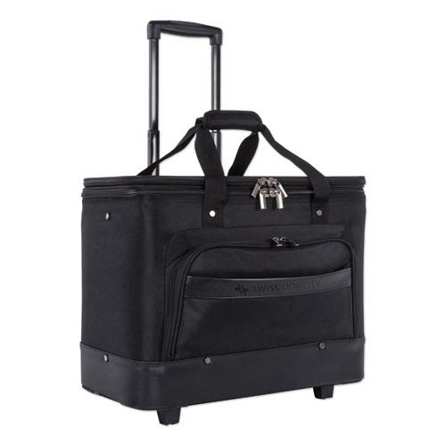 Litigation Business Case on Wheels, Fits Devices Up to 17.3", Polyester, 11 x 19 x 16, Black. Picture 1