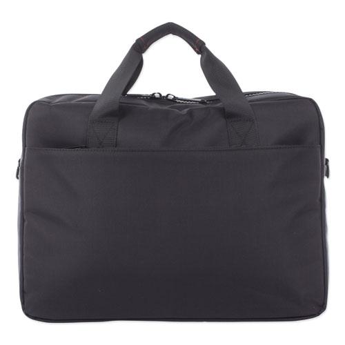 Stride Executive Briefcase, Fits Devices Up to 15.6", Polyester, 4 x 4 x 11.5, Black. Picture 2