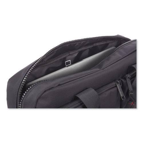 Stride Executive Briefcase, Fits Devices Up to 15.6", Polyester, 4 x 4 x 11.5, Black. Picture 5