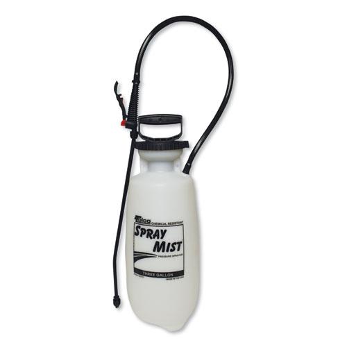 Chemical Resistant Tank Sprayer, 3 gal, 0.63" x 30" Hose, White. Picture 1
