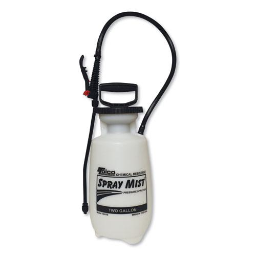 Chemical Resistant Tank Sprayer, 2 gal, 0.63" x 28" Hose, White. The main picture.