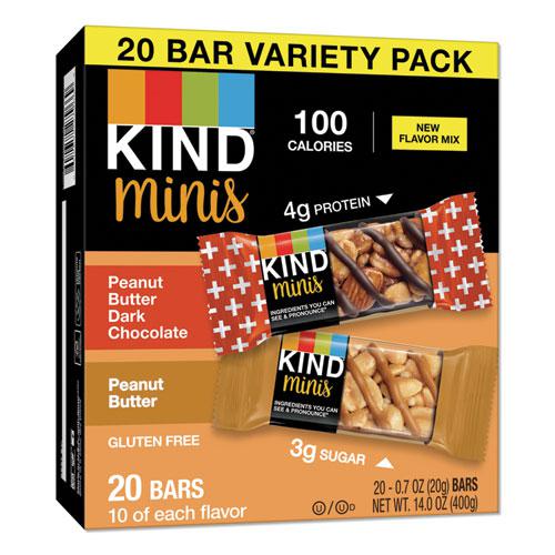 Minis, Peanut Butter Dark Chocolate Peanut Butter, 0.7 oz, 20/Pack. The main picture.