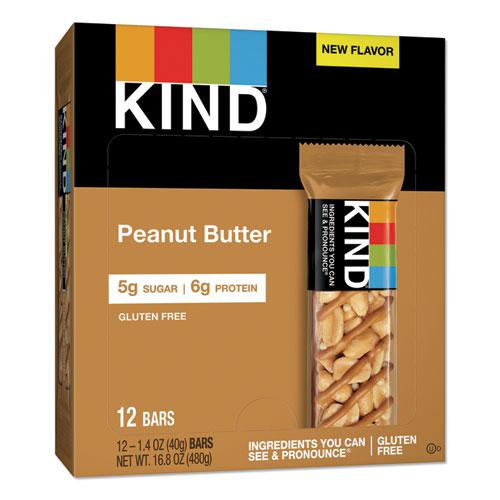 Nuts and Spices Bar, Peanut Butter, 1.4 oz, 12/Pack. Picture 1