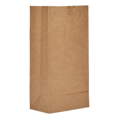 Grocery Paper Bags, 35 lb Capacity, #8, 6.13" x 4.17" x 12.44", Kraft, 2,000 Bags. Picture 1