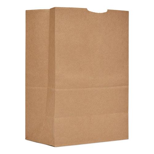 Grocery Paper Bags, 20-25 lb Capacity, 1/6 BBL, 12" x 7" x 17", Kraft, 500 Bags. Picture 1