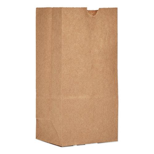 Grocery Paper Bags, 30 lb Capacity, #1, 3.5" x 2.38" x 6.88", Kraft, 500 Bags. Picture 1