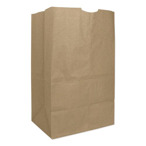 Grocery Paper Bags, 57 lb Capacity, #20 Squat, 8.25" x 5.94" x 13.38", Kraft, 500 Bags. Picture 1