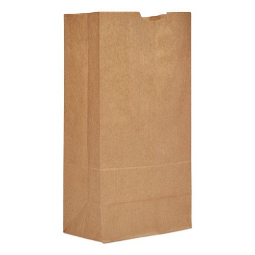 Grocery Paper Bags, 50 lb Capacity, #20, 8.25" x 5.94" x 16.13", Kraft, 500 Bags. Picture 1