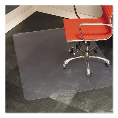 EverLife Chair Mat for Hard Floors, Heavy Use, Rectangular, 46 x 60, Clear. Picture 1