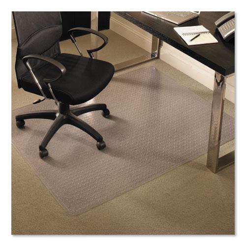 EverLife Chair Mats for Medium Pile Carpet, Rectangular, 46 x 60, Clear. Picture 1