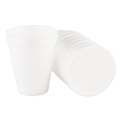 Foam Drink Cups, 10 oz, White, 25/Bag, 40 Bags/Carton. Picture 3