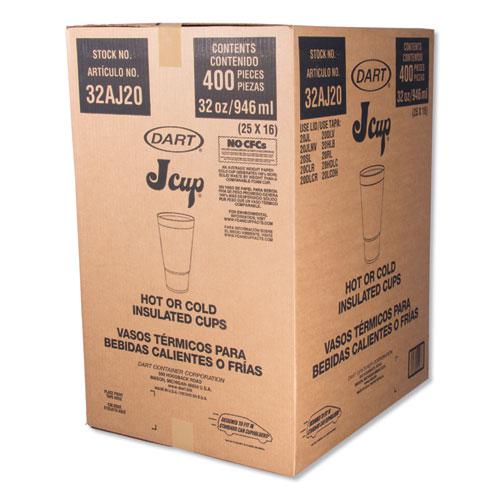 Foam Drink Cups, 32 oz, White, 16/Bag, 25 Bags/Carton. Picture 3