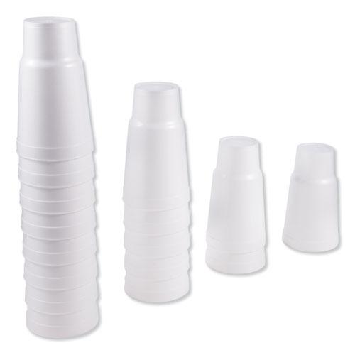Foam Drink Cups, 32 oz, White, 16/Bag, 25 Bags/Carton. Picture 4