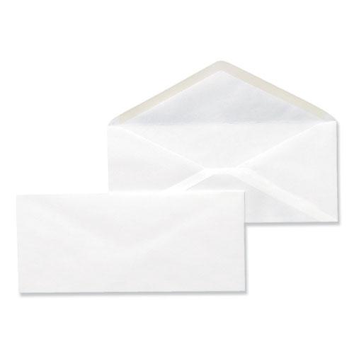 Open-Side Business Envelope, #10, Monarch Flap, Gummed Closure, 4.13 x 9.5, White, 500/Box. Picture 1