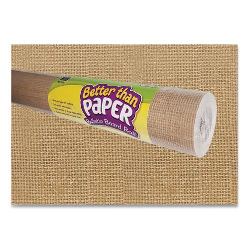 Better Than Paper Bulletin Board Roll, 4 ft x 12 ft, Burlap. Picture 1
