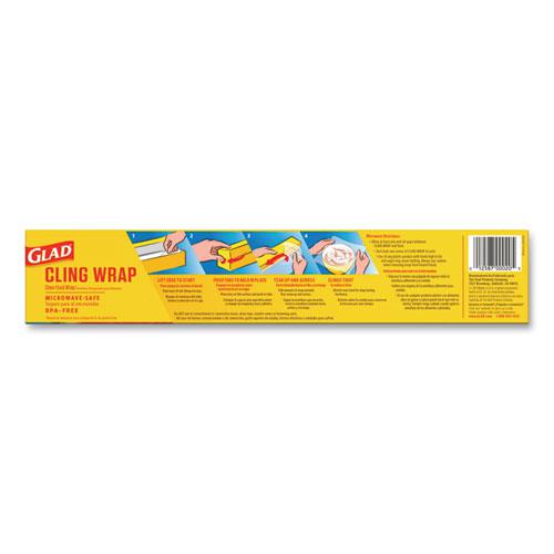 ClingWrap Plastic Wrap, 200 Square Foot Roll, Clear, 12 Rolls/Carton. Picture 8