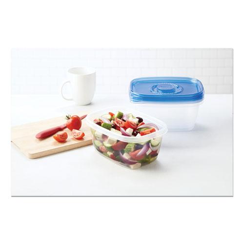 Deep Dish Food Storage Containers, 64 oz, Plastic, 3/Pack. Picture 9