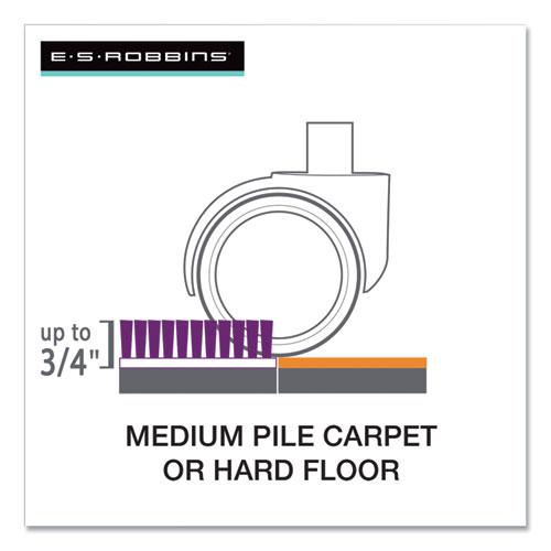 Floor+Mate, For Hard Floor to Medium Pile Carpet up to 0.75", 46 x 48, Clear. Picture 3
