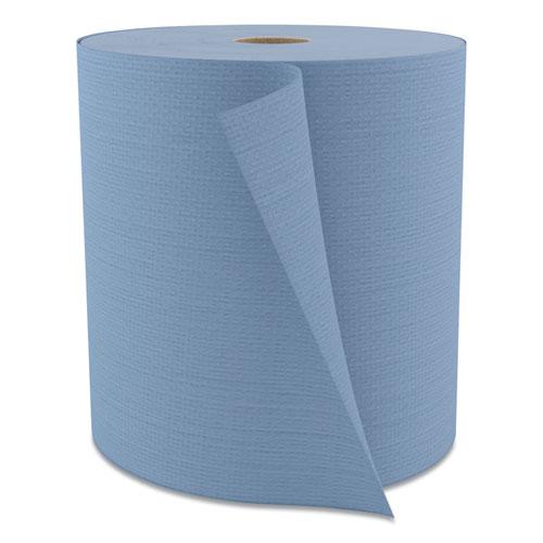 Tuff-Job Spunlace Towels, Jumbo Roll, 12 x 13, Blue, 475/Roll. Picture 1